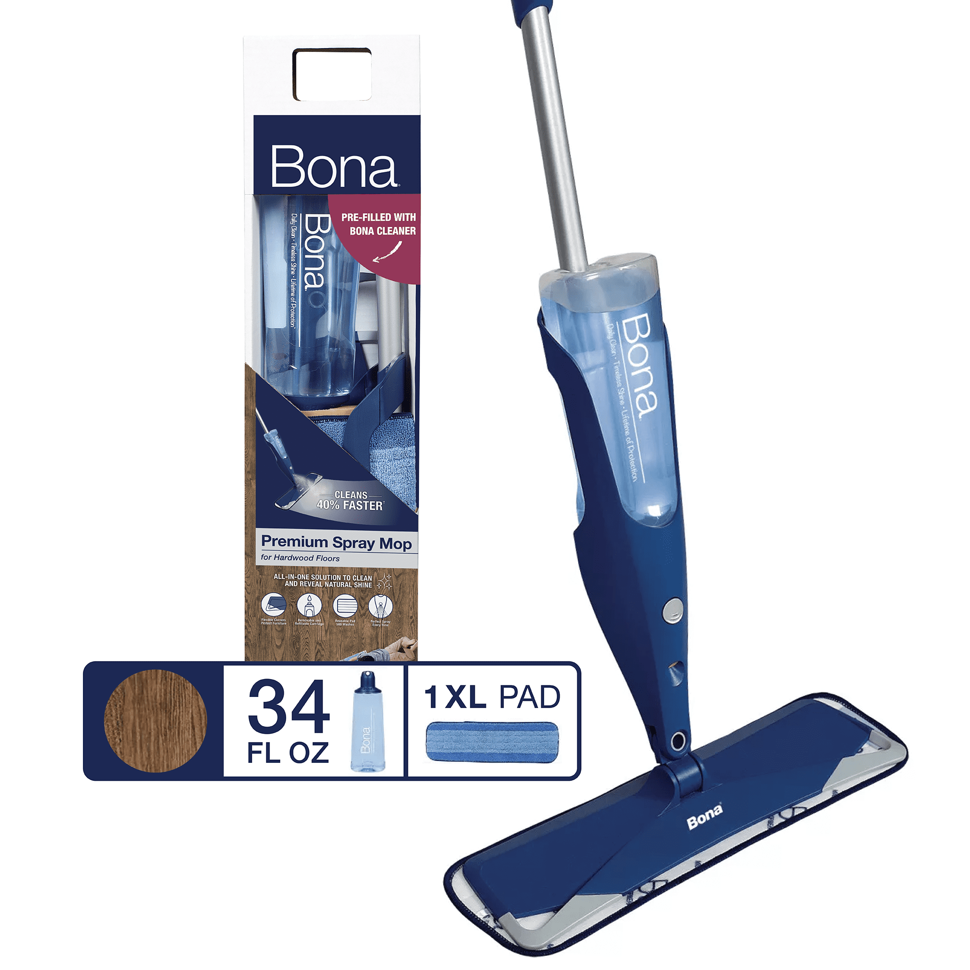 Bona Spray Mop - Limpieza de Parquet y Tarima Flotante 