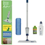Bona Spray Mop Air for Multi-Surface Floors Kit - Includes Reusable Microfiber Cleaning Pad and Lemon Mint Concentrate Solution