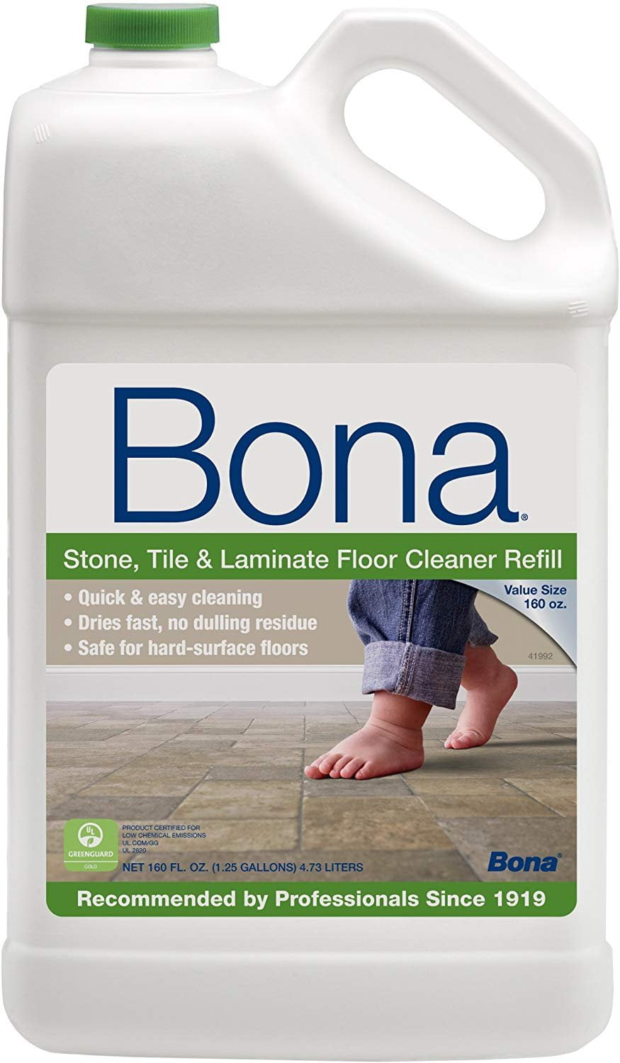 Bona WM700056002 Floor Cleaner, 160 oz Bottle, Tile and Laminate, Sold ...