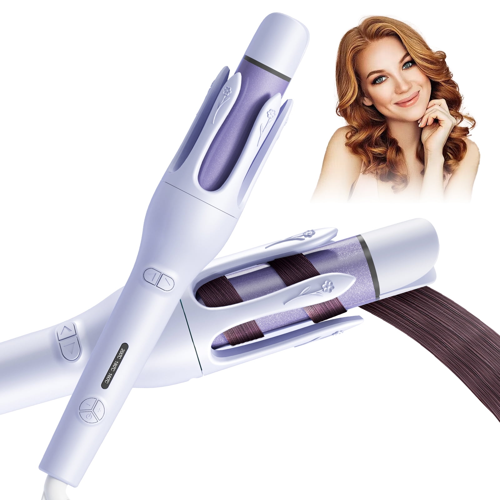 Bonacell Automatic Curling Irons, Professional Curling Iron Set with 1.