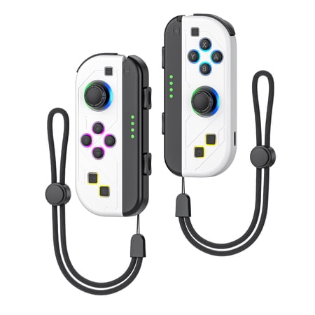 Bonacell Joypads for Nintendo Switch,RGB Wireless Controller for (L/R) Gaming Controllers - 4 RGB Modes Adjustment  - Support Dual Vibration/Screenshot/Sport Control/One Key Reset
