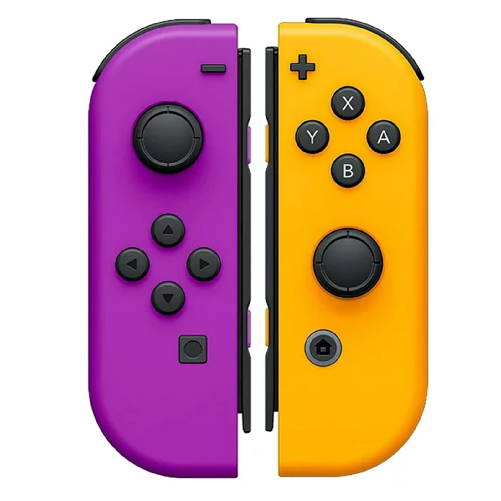 pastel purple yellow purple joycons
