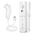 thumbnail image 1 of Bonacell Wii Remote Controller and Nunchuck Controller Compatible for Nintendo Wii and Wii U Controller, Wii Controller with Silicone Case and Wrist Strap Built-in Motion Plus, 1 of 9
