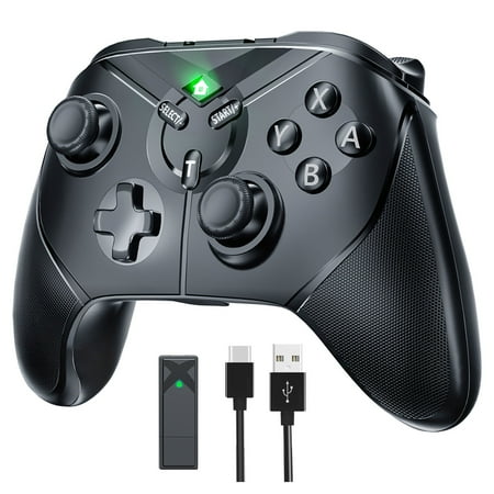 Bonacell Wireless Switch Pro Controller for Nintendo Switch/Lite/OLED Game Console, Switch Pro Controller w/Turbo , Red/Blue Switch Remote Controllers