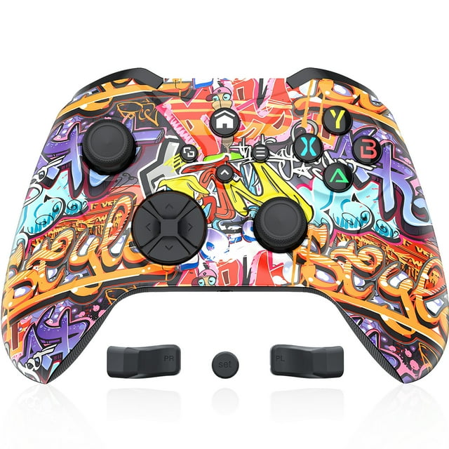 Bonacell Xbox Controller Wireless, (Watch Video to Update XBOX)Graffiti