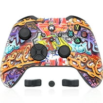 Bonacell Xbox Controller Wireless, (Watch Video to Update XBOX)Graffiti Custom Xbox One Wireless Controllers for  Xbox Series S with Wifi/Vibration/3.5mm Audio Jack/Turbo/6-Axis Gyroscope