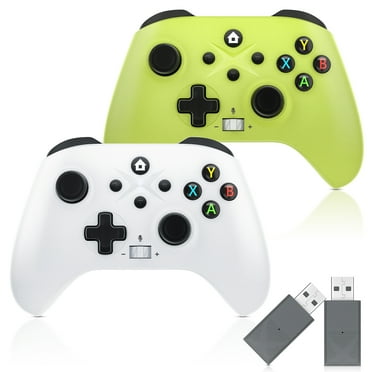 Bonadget Wireless Video Game Controller for Xbox One & PC, Black, 2 Count, 2 Pack