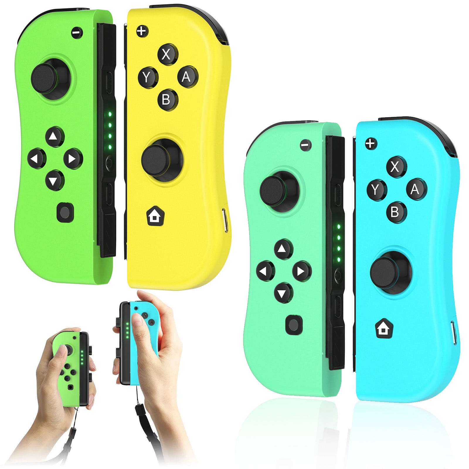Bonadget 2 Pairs Joypad for Nintendo Switch Controller, Game Controller for Switch, Gamepad for ...