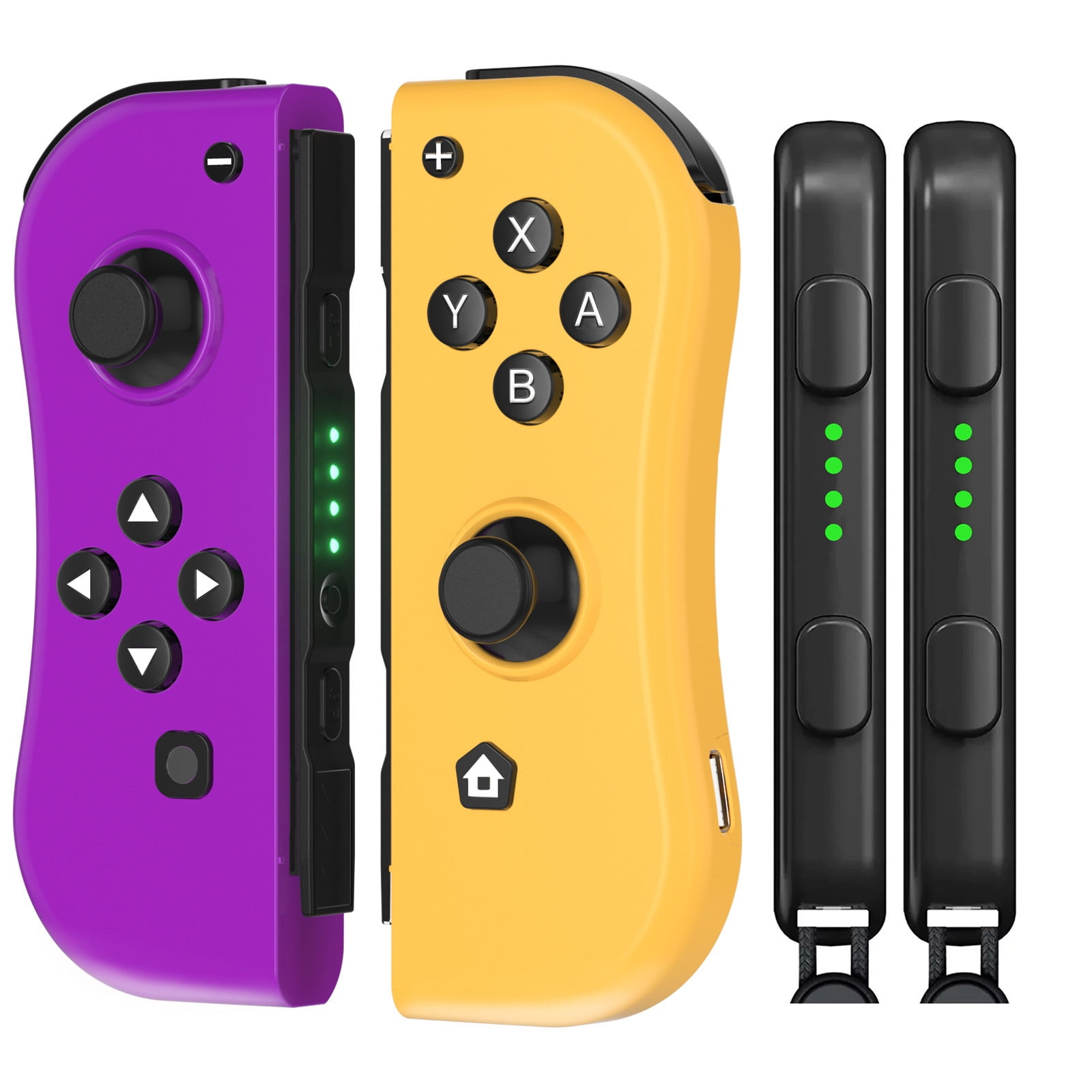 Nintendo Switch Joy-Con Pair, Neon Purple and Neon Orange 