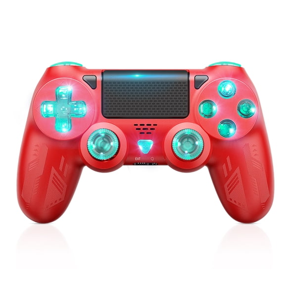 Bonadget P4 Controller Wireless, IML Process Controller Compatible with P4/Slim/Pro/PC, with USB Cable/1000mAh Battery/Dual Vibration/6-Axis/3.5mm Audio Jack/Multi Touch Pad/Share Button