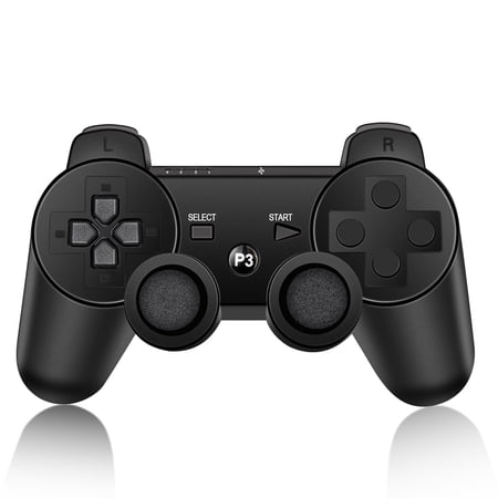 Bonadget Wireless Controller for PS3, Game Controller for PlayStation 3, Double Shock Vibration Upgraded Joystick Rechargeable Gamepad Remote, Bluetooth, Motion Sensor, Remote for PS3