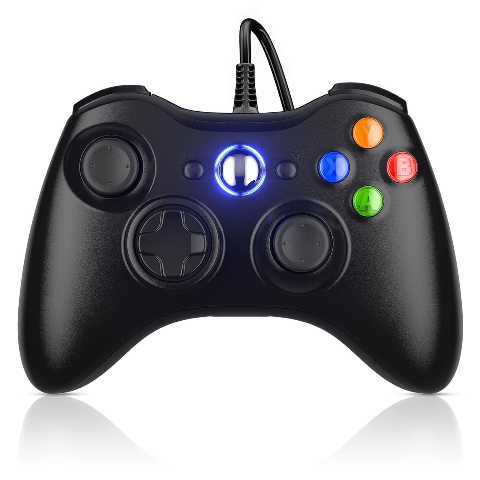 Microsoft Xbox 360 Wireless Controller 2.4GHz 30ft Range Ergonomic Design Black Walmart