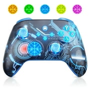 Wireless Gaming Controller – For Xbox One S/X、 Series X/S (PC Upgrade Needed) & PC Steam with Adjustable RGB, Turbo, Back Buttons, Vibration