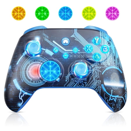 Wireless Gaming Controller – For Xbox One S/X? Series X/S (PC Upgrade Needed) & PC Steam with Adjustable RGB, Turbo, Back Buttons, Vibration
