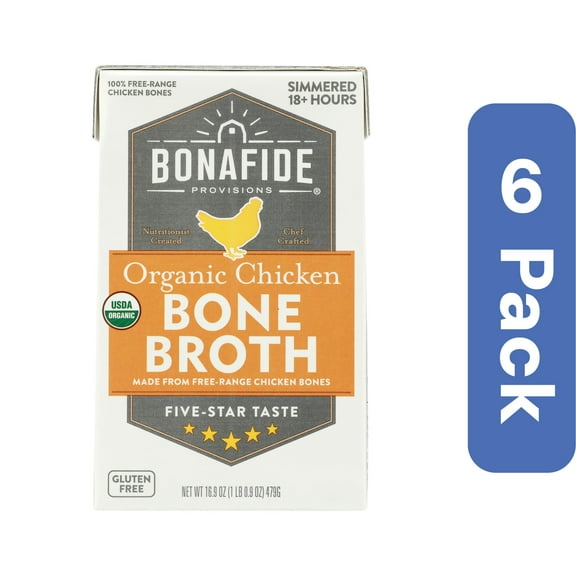 Bonafide Chicken Bone Broth Dry 16.9 oz (Pack Of 6)