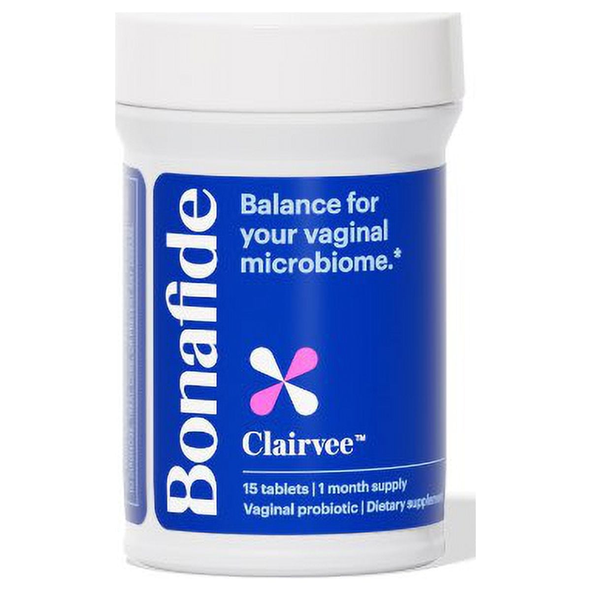 Bonafide Clairvee - Probiotic Supplement for Vaginal Odor  1 Month Supply (15 Oral Capsules)