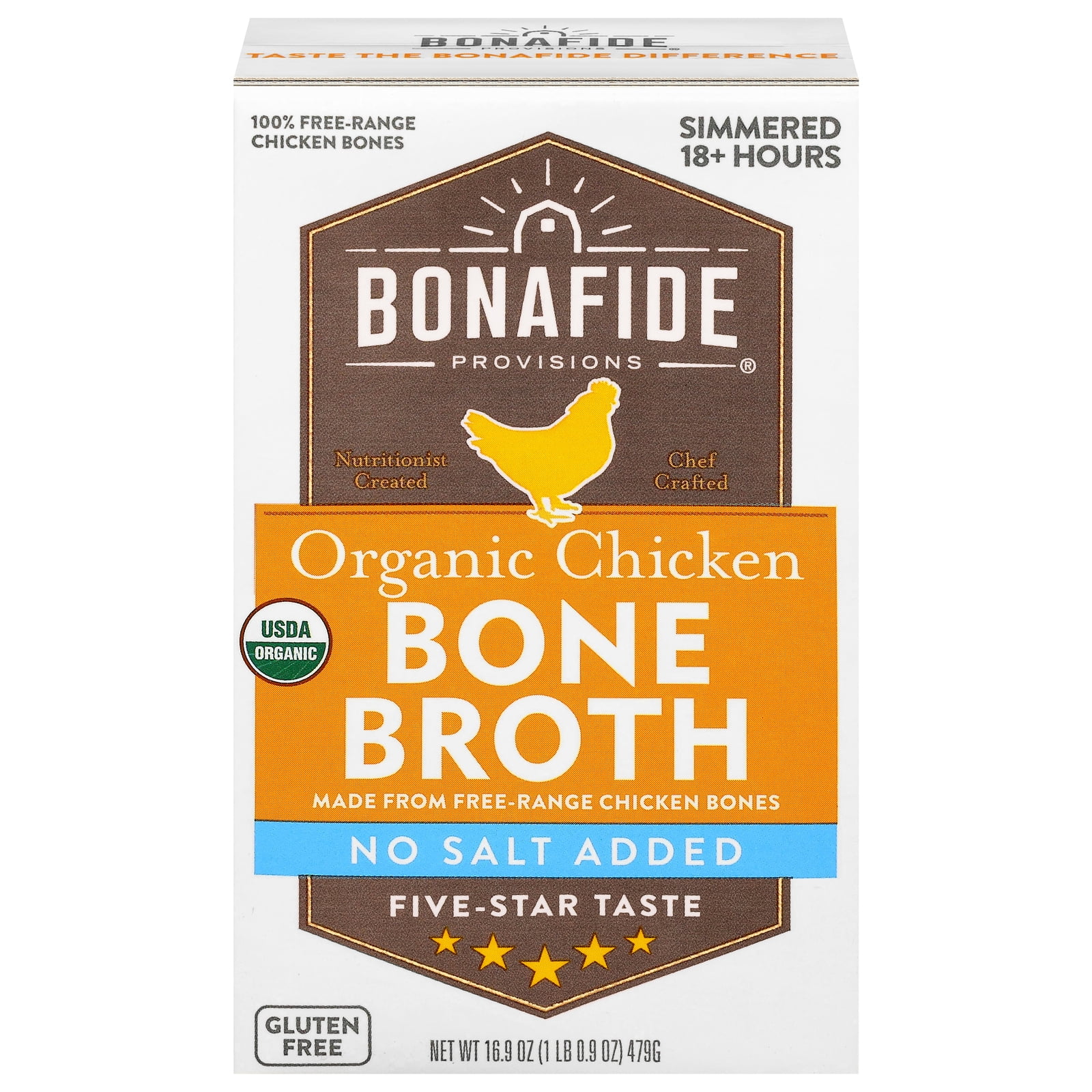 (Case Of 6) Bonafide Provisions - Bone Brth Og2 Chkn No Slt - 16.9 Fz