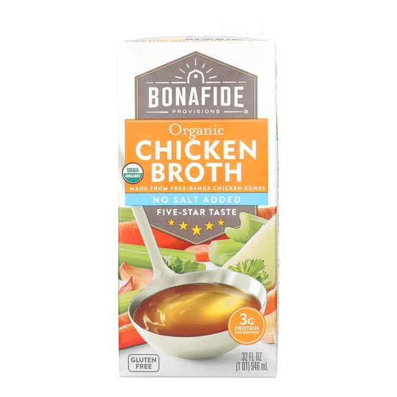 Bonafide Provisions - Broth Chicken No Salt - 32 FZ - Case of 6