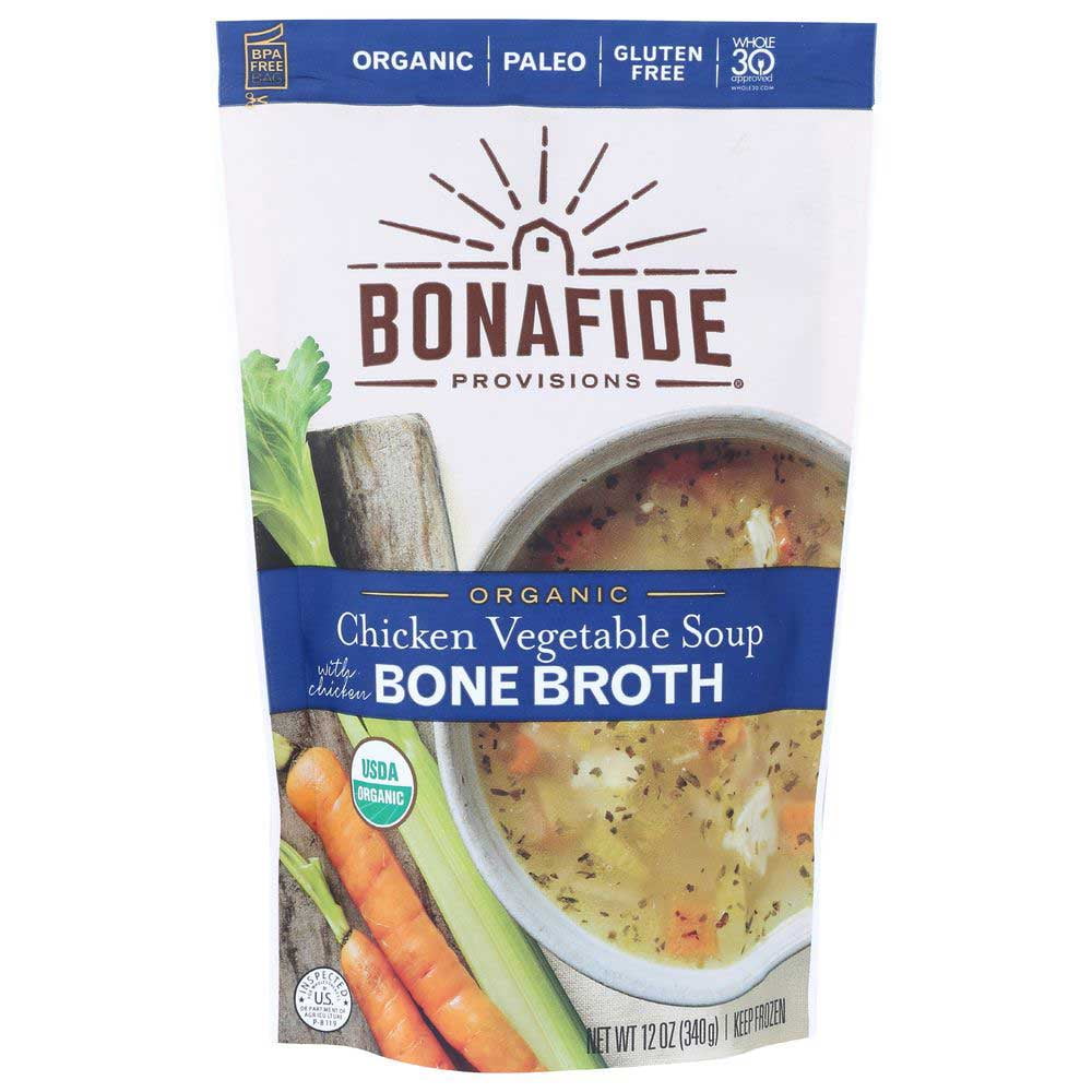 Bonafide Provisions Organic Chicken Vegetable Soup with Chicken Bone Broth, 12 Fluid Ounce 6