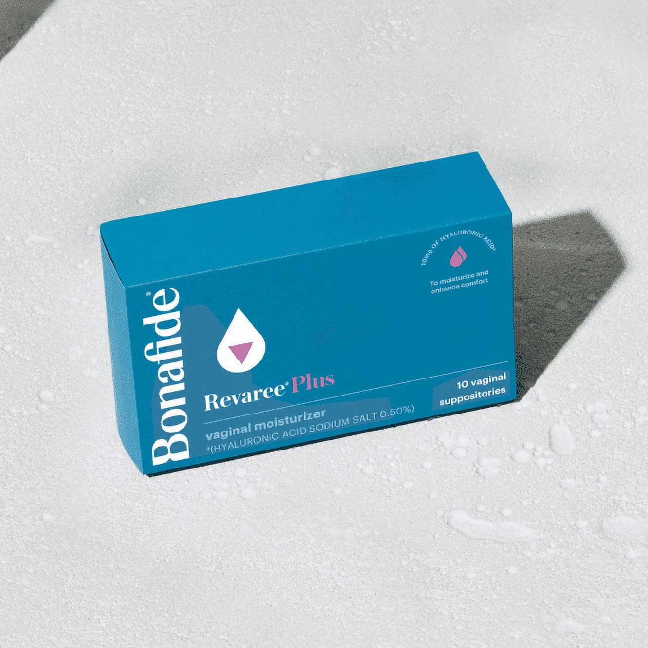 Bonafide Revaree Plus  Drug-Free, Hormone-Free Vaginal Moisturizer with Hyaluronic Acid and Sweet Almond Oil  1 Month Supply
