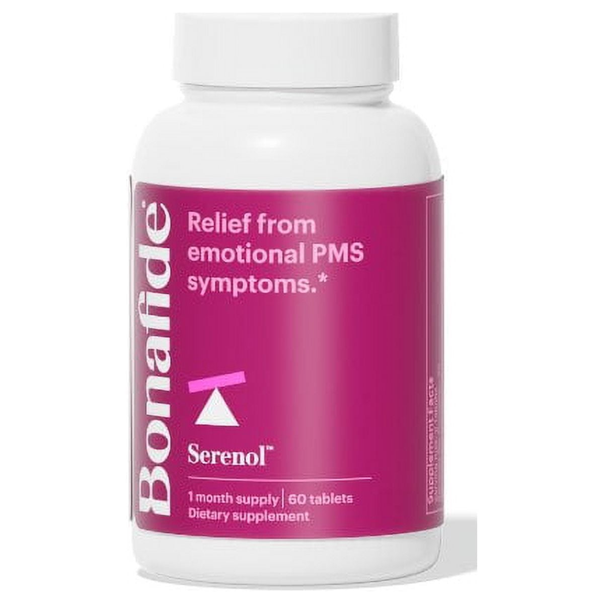 Bonafide Serenol PMS & Menopause Relief Pills, Mood Swing Management