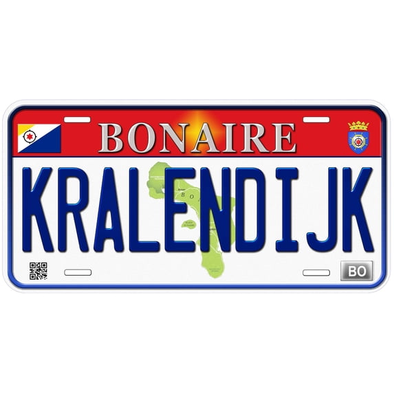 Bonaire Kralendijk Custom Caribbean Novelty Car License Plate