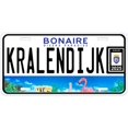 thumbnail image 1 of Bonaire Kralendijk Novelty Car License Plate, 1 of 4