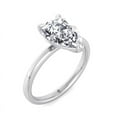 thumbnail image 1 of Bonaire - Moissanite Pear Shape Lab Diamond Solitaire Engagement Ring, 1 of 4