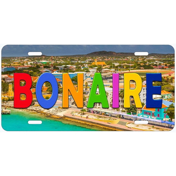 Bonaire Novelty Car Auto License Plate