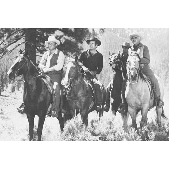 Bonanza Lorne Greene Dan Blocker 24x36 Poster