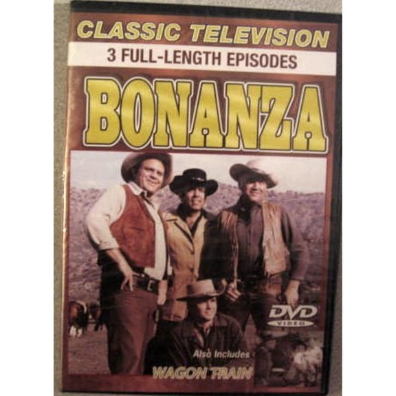 Bonanza/Wagon Train (Classic Television, 3 Full-Length Episodes) DVD NEW