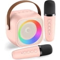 thumbnail image 1 of BONAOK Mini Karaoke Machine Toys, Portable Microphones for Kids Adults, Wireless Speaker Machine with LED Lights, Home Party Birthday Gifts for 3-12 Years Old Girls Boys, 1 of 10