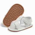 thumbnail image 1 of Bonario Baby Boys Girls Sandals Infant Closed Toe Crib Shoes for First Walkers 0-18 Months, 1 of 6