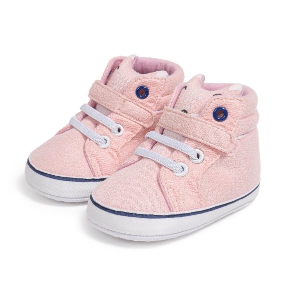 Bonario Baby Boys Girls Shoes Infant High Tops Ankle Sneakers Soft Anti-Slip Sole for First Walkers 3-18 Months