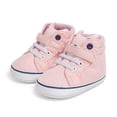 thumbnail image 1 of Bonario Baby Boys Girls Shoes Infant High Tops Ankle Sneakers Soft Anti-Slip Sole for First Walkers 3-18 Months, 1 of 6