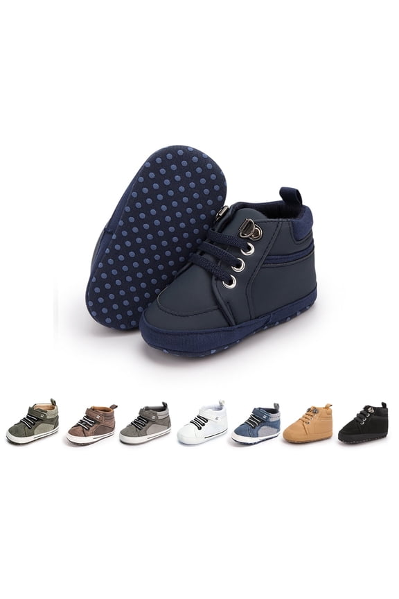 Baby Girls Boys Boots Infant High Ankle Booties Newborn Casual Shoes for First Walkers 3-18 Months