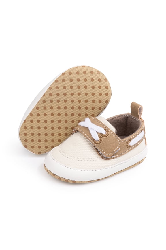 Baby Boys Loafers Infant Crib Shoes Newborn PU Sneakers for First Walkers 3-18 Months