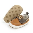 thumbnail image 1 of Bonario Baby Girls Boys Loafers Infant Crib Shoes Newborn PU Sneakers for First Walkers 3-18 Months, 1 of 7