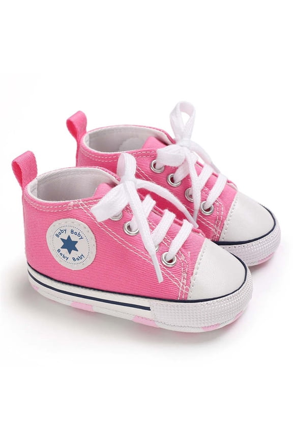 Baby Girls Boys Shoes Infant Canvas Shoes Casual Sneakers for First Walkers 3-18 Months