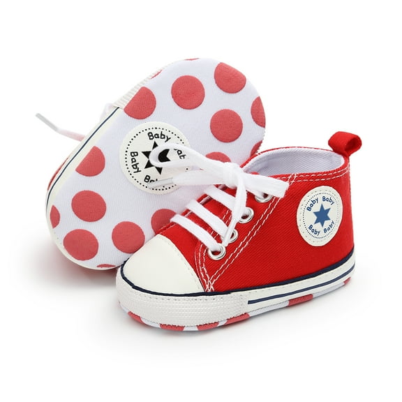 Bonario Baby Girls Boys Shoes Infant Canvas Shoes Casual Sneakers for First Walkers 3-18 Months