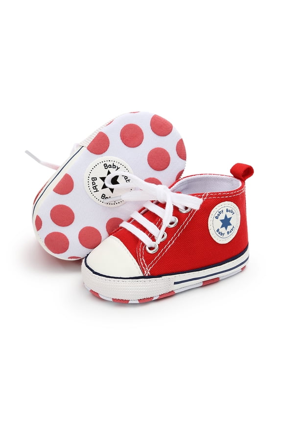 Baby Girls Boys Shoes Infant Canvas Shoes Casual Sneakers for First Walkers 3-18 Months