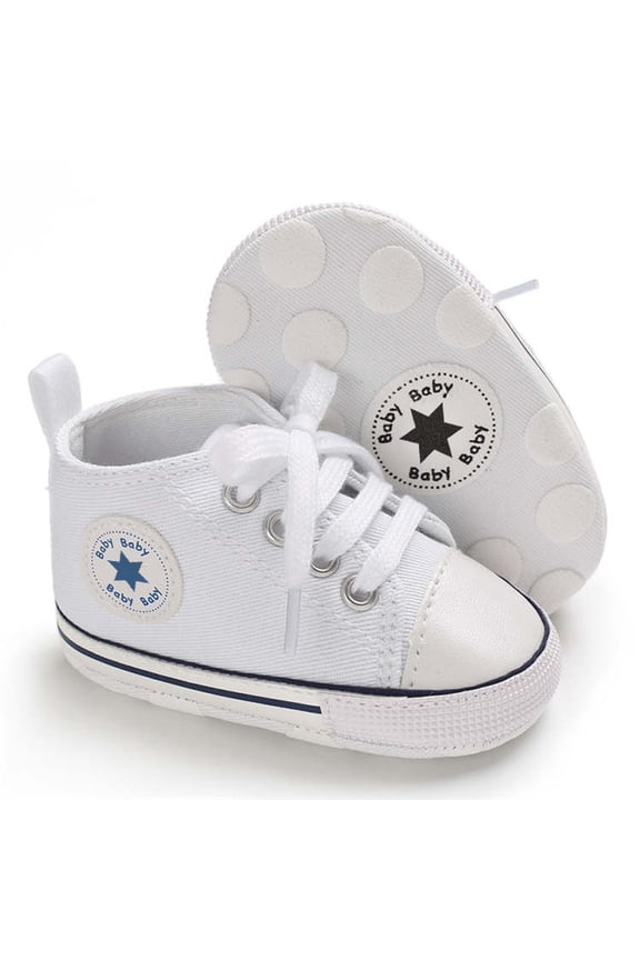 Baby Girls Boys Shoes Infant Canvas Shoes Casual Sneakers for First Walkers 3-18 Months