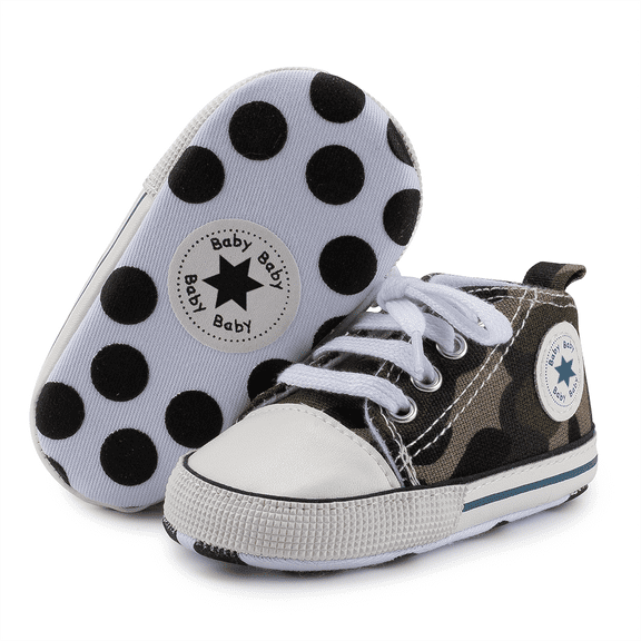 Bonario Baby Girls Boys Shoes Infant Canvas Shoes Casual Sneakers for First Walkers 3-18 Months