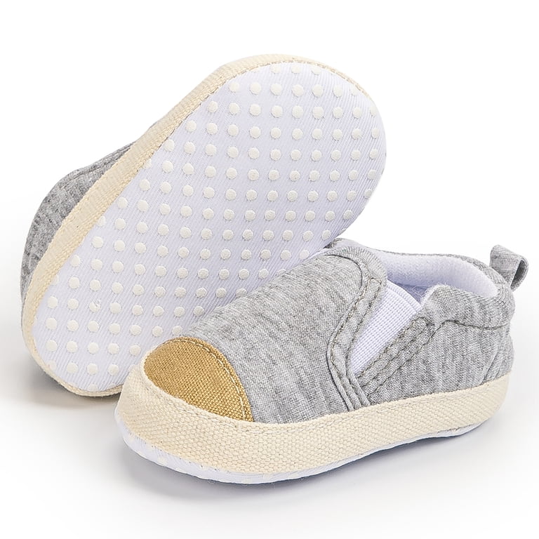 Classic Canvas Baby Shoes Soft Sole - Size 1 & 3 For Boys & Girls (0-18 Months)