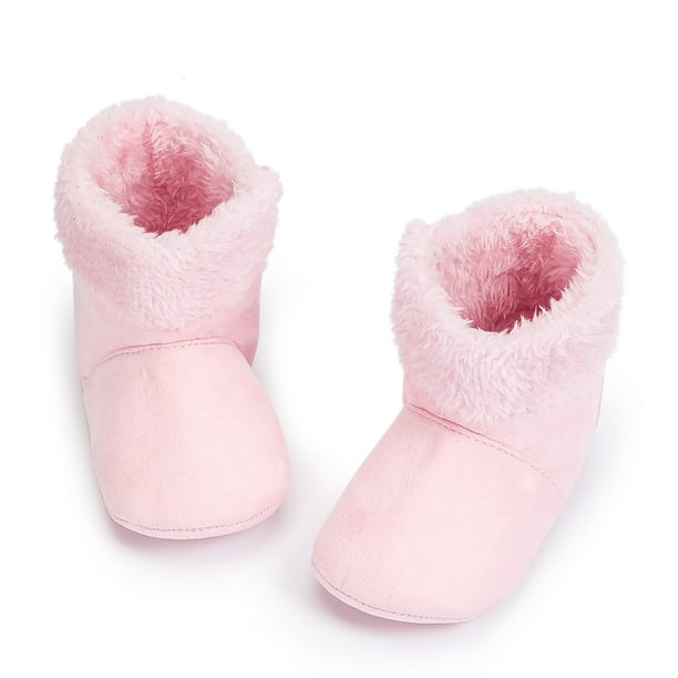 Bonario Baby Girls Boys Snow Warm Boots Infant Winter Booties Newborn Slip On Shoes for 3 18 Months