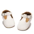 thumbnail image 1 of Bonario Baby Girls Dress Shoes Infant Mary Jane Bowknot Flats None-Slip Sole Princess Shoes for Newborn 3-18 Months, 1 of 8