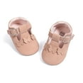 thumbnail image 1 of Bonario Baby Girls Dress Shoes Infant Mary Jane Bowknot Flats None-Slip Sole Princess Shoes for Newborn 3-18 Months, 1 of 7