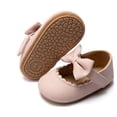 thumbnail image 1 of Bonario Baby Girls Dress Shoes Infant Mary Jane Bowknot Flats None-Slip Sole Princess Shoes for Newborn 3-18 Months, 1 of 9