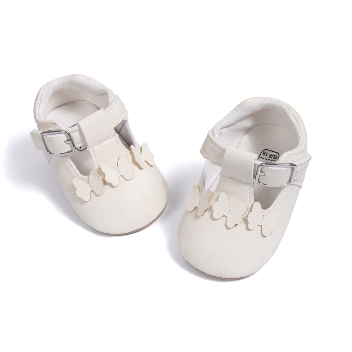 Baby Flatsy Bonario Baby Girls Dress Shoes Infant Mary Jane Bowknot Flats None-Slip ...