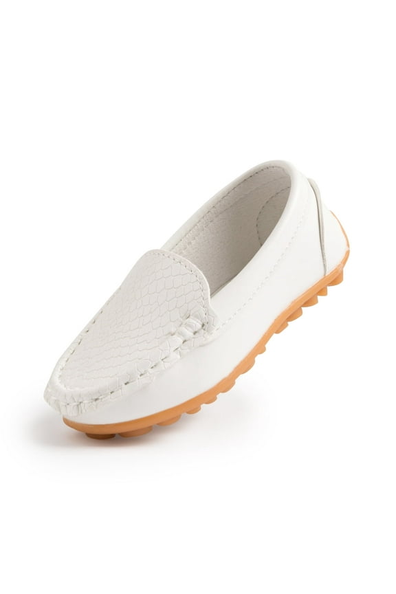 Toddler Boys Girls Shoes Slip-On Flats Boat Leather Loafers Moccasin for Little Kids